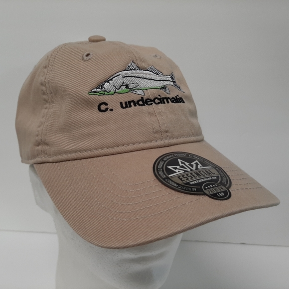 Snook Hat Cap Adjustable Beige Cotton Embroidered - Picture 3 of 7